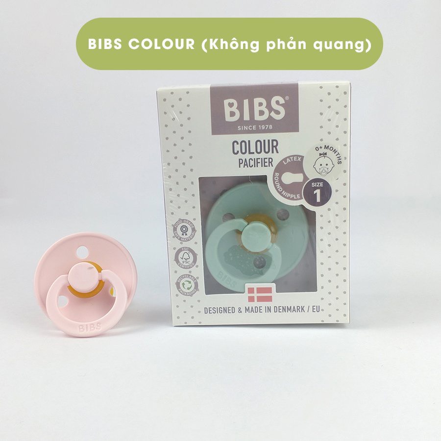 Ti giả Bibs, Ti ngậm cho bé Đan Mạch chính hãng tặng kèm nắp trứng tiện lợi