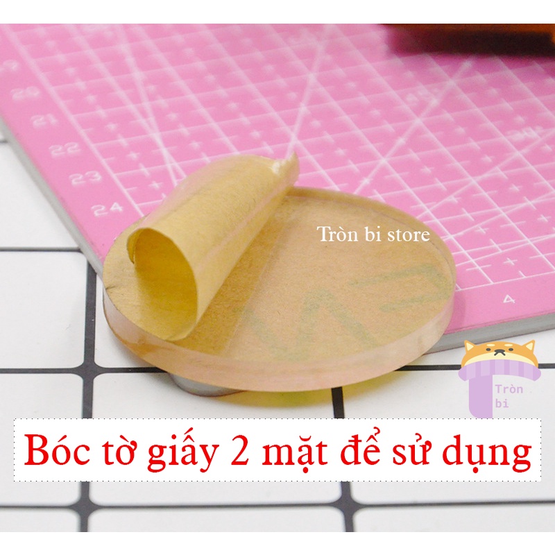 Đế mica tròn, đế acrylic tròn trong suốt 5 ~ 8cm trưng bày sản phẩm