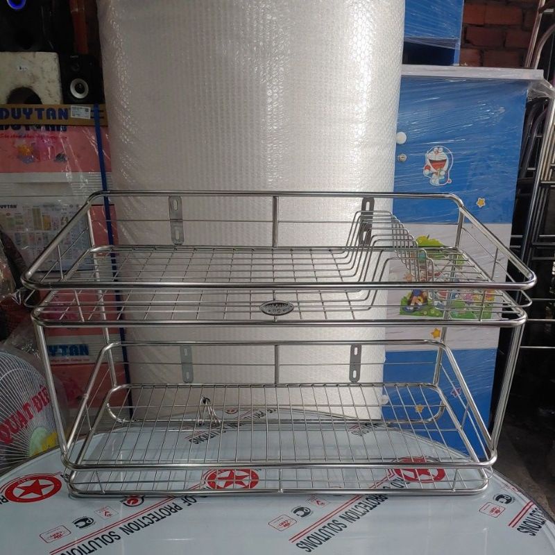 Kệ inox treo 2 tầng đủ size