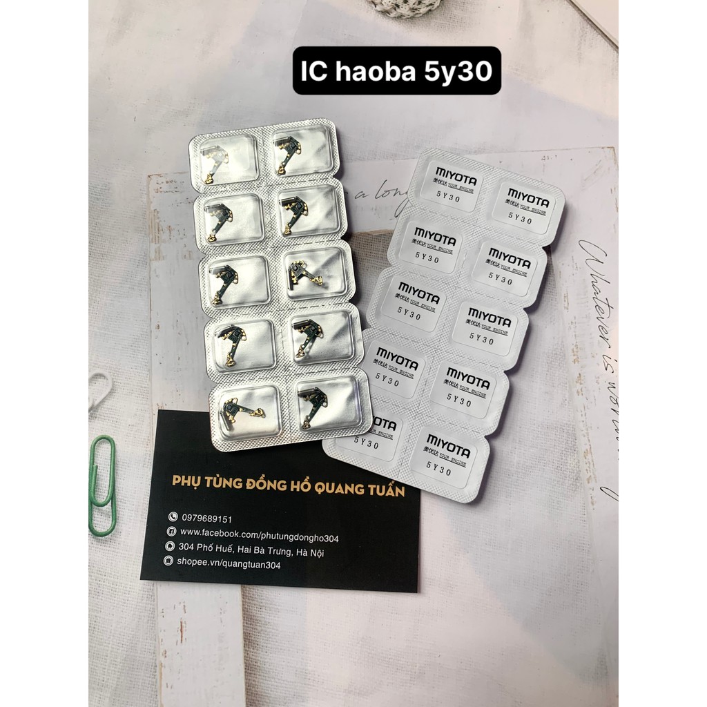 IC máy đồng hồ đeo tay Miyota 5Y20 - 5Y30  - Máy Hao3 nhí vàng