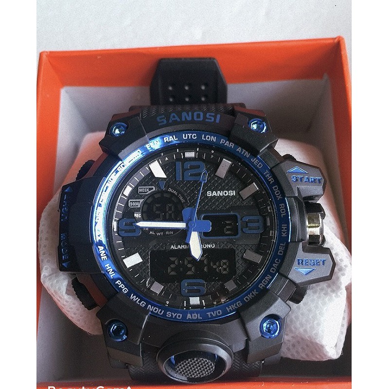 Đồng hồ thể thao nam SANOSI điện tử đẳng cấp Quân đội Siêu chống nước