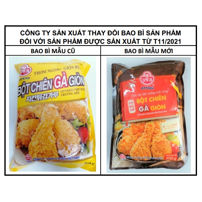 [500g (CHIÊN GÀ)] BỘT CHIÊN GÀ GIÒN [VN] OTTOGI Chicken Frying Mix Powder