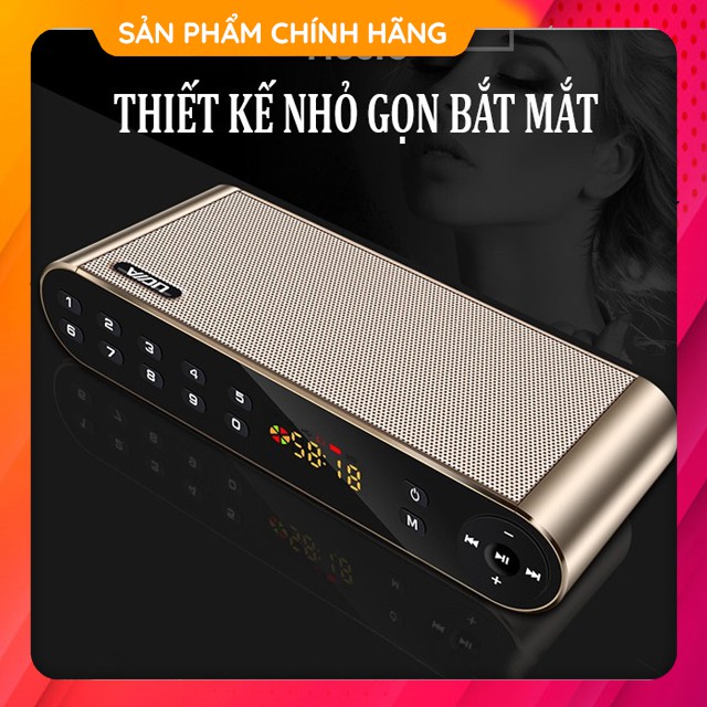 [Âm Trầm] Loa Nghe Nhạc Bluetooth Xách Tay AIDU Q8 Kiêm Đài FM Phím Bấm Cảm Ứng Siêu Nhạy