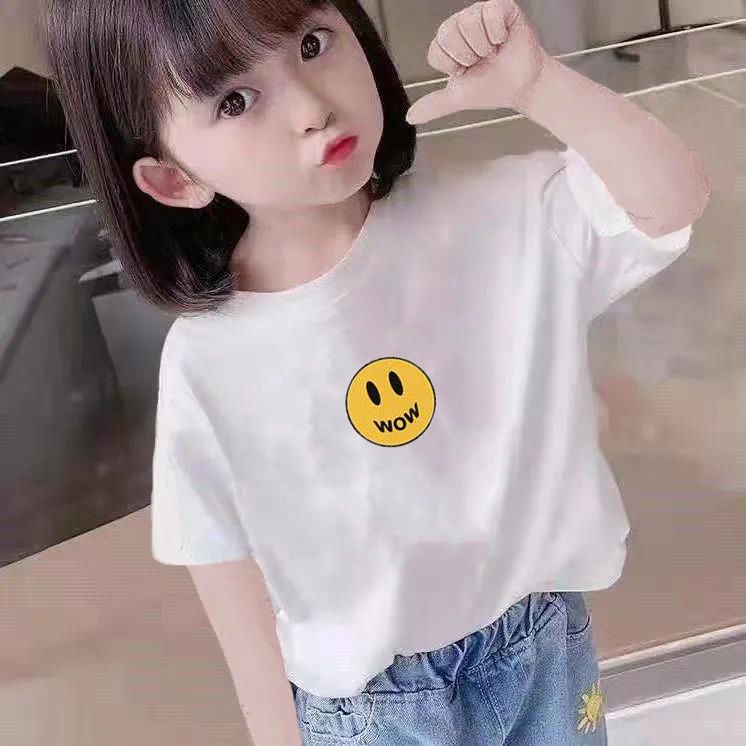 Hàng Mới Về Mới Áo Thun Cotton Tay Ngắn Phong Cách Mới ~ 2022 Cho Bé Gái