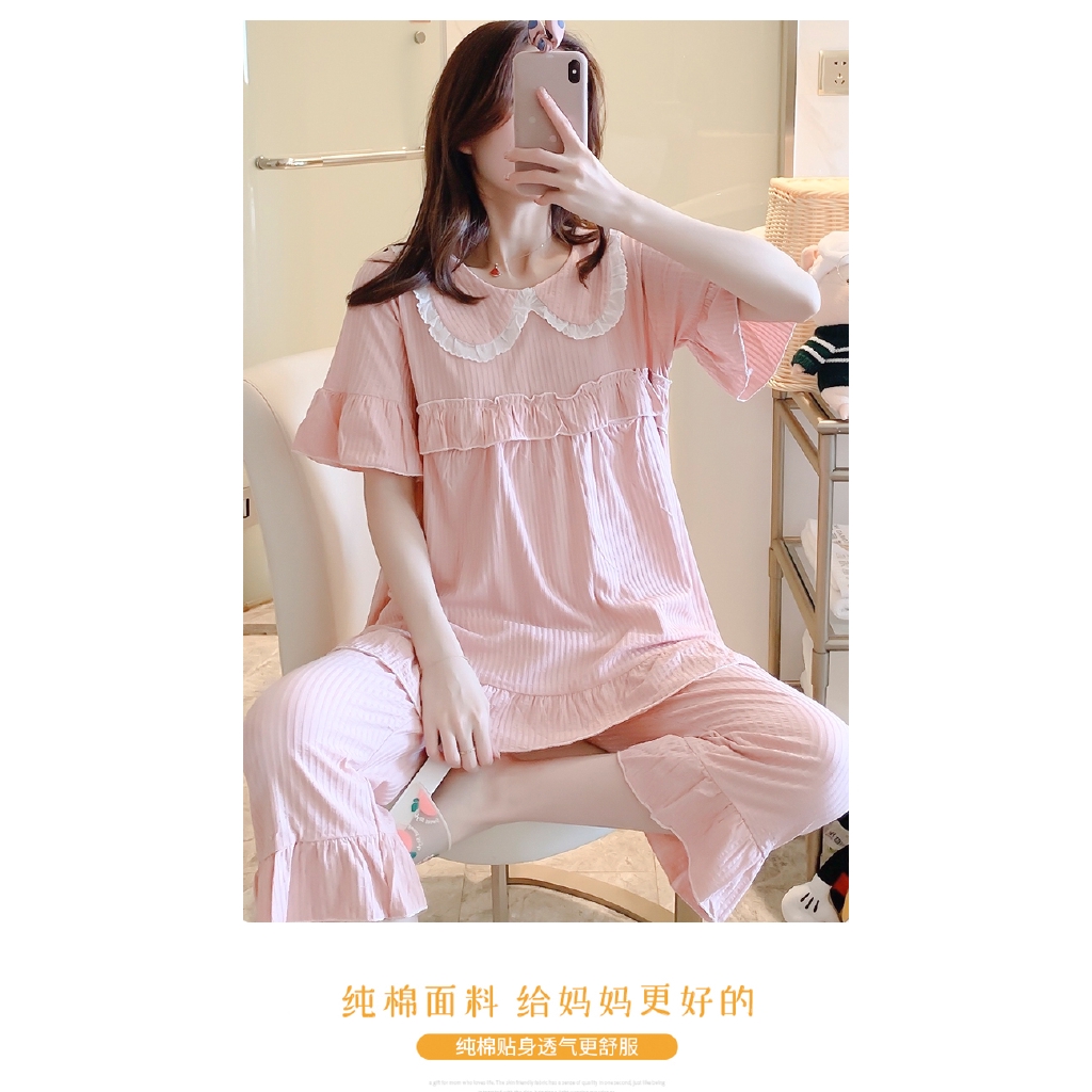 Bộ Đồ Ngủ Cotton Ngắn Tay Xinh Xắn Theo Phong Cách Nhật Bản Dành Cho Nữ | BigBuy360 - bigbuy360.vn