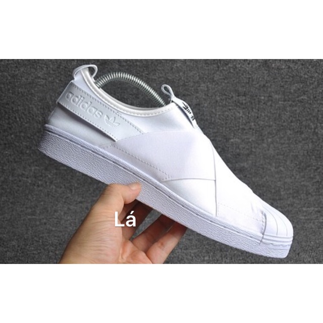 Giầy thể thao ADIDAS SLIP ON full white