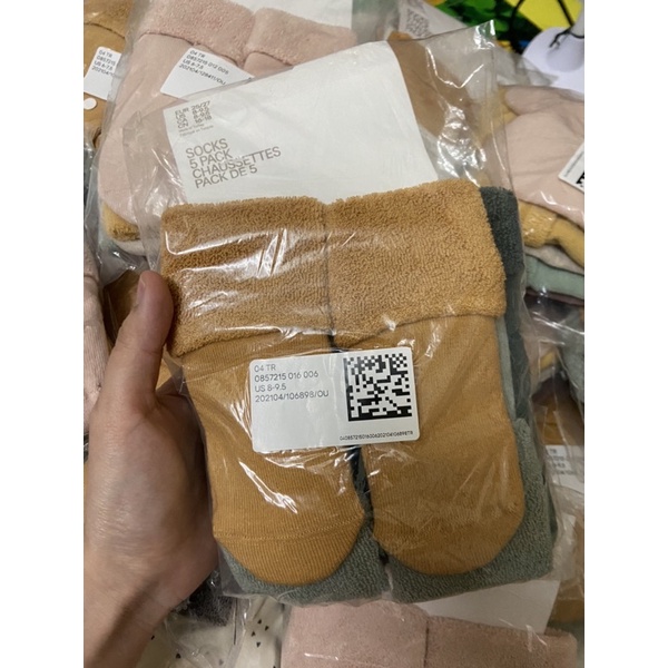 Set 5 đôi tất HM auth cho bé