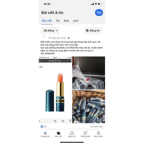 Son gió shiseido Nhật