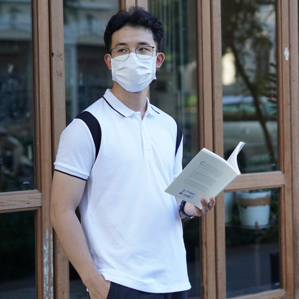 Áo phông nam có cổ Cotton 240gsm phiên bản Polo ComfortMax 1.0 phối đen dày dặn lịch sự thoải mái - thương hiệu MANWAY | BigBuy360 - bigbuy360.vn