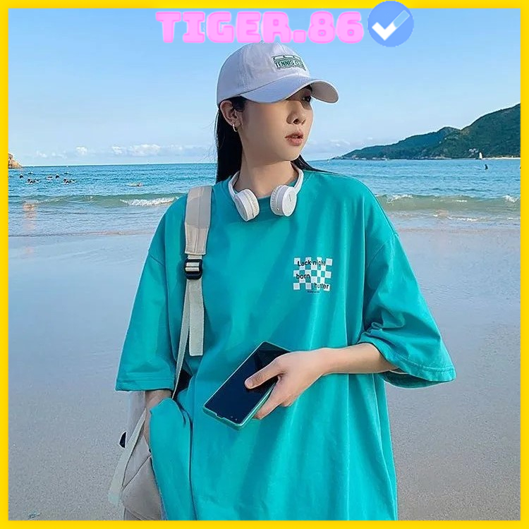 Áo thun tay lỡ form rộng unisex Caro, Áo thun phông rộng Tiger.86 AFR498