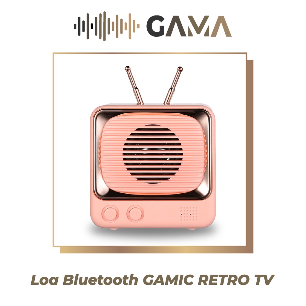 Loa Bluetooth GAMA RETRO TV Thiết Kế Hình Tivi Cổ Điển