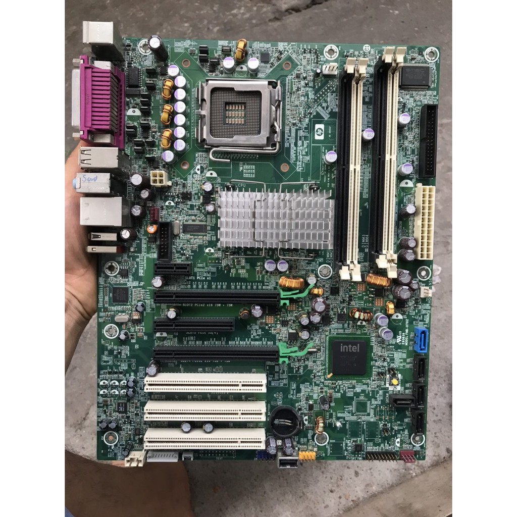 bo mạch chủ máy tính HP xw4600 Workstation 4 khe ram ddr2 socket 775 mainboard Main gigabyte PC X38,cpu e5300 kèm keo