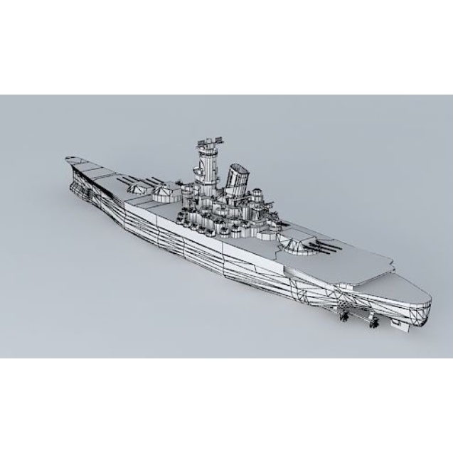 File mềm in 3D  YAMATO - tàu, chiến hạm