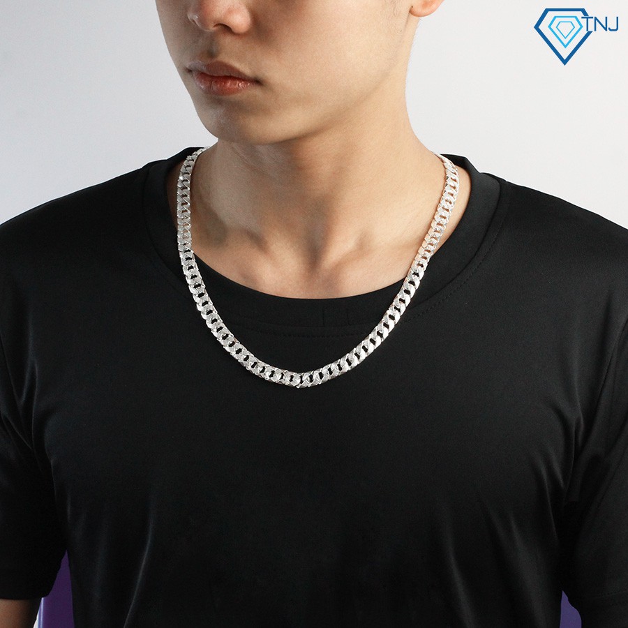 Dây chuyền nam bạc thật mắt xích DCK0025 Trang Sức TNJ