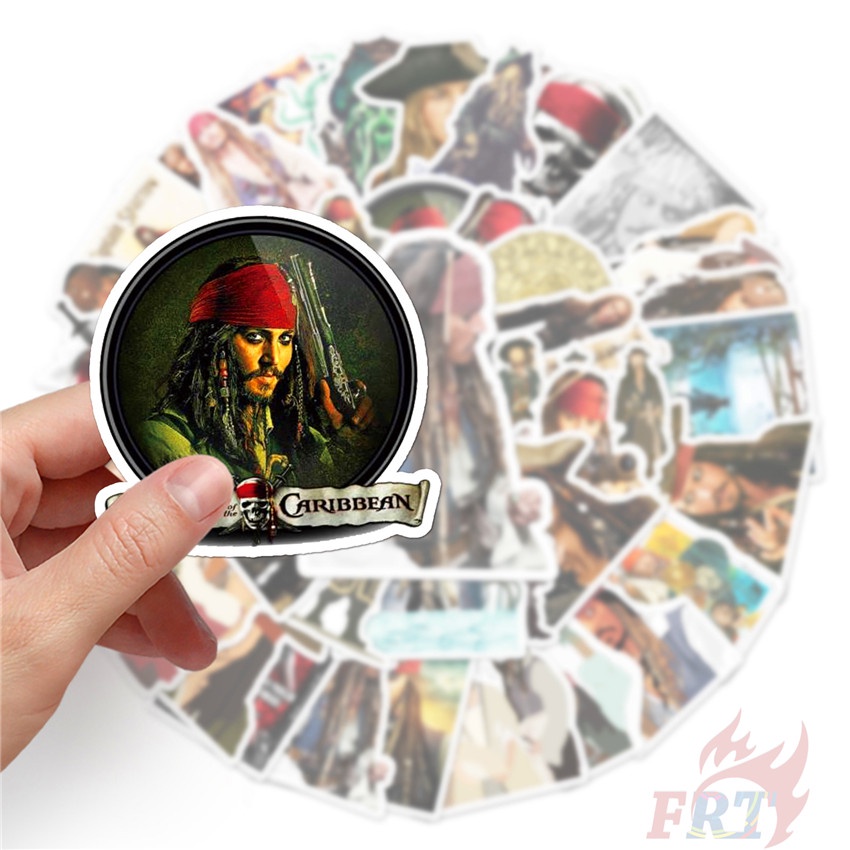 ❉ Pirates of the Caribbean Series 01 Jack Sparrow Stickers ❉ 50Pcs/Set DIY Fashion Mixed Waterproof Doodle Decals Stickers