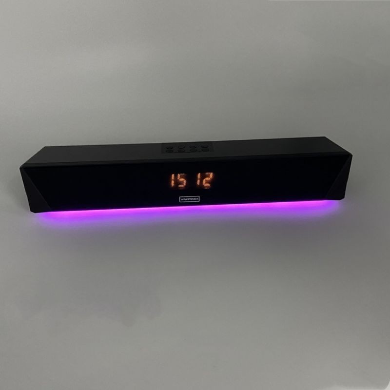 Loa Bluetooth L7, Loa Thanh,Soundbar Super Bass có đồng hồ báo thức, đèn nháy theo nhạc RGB