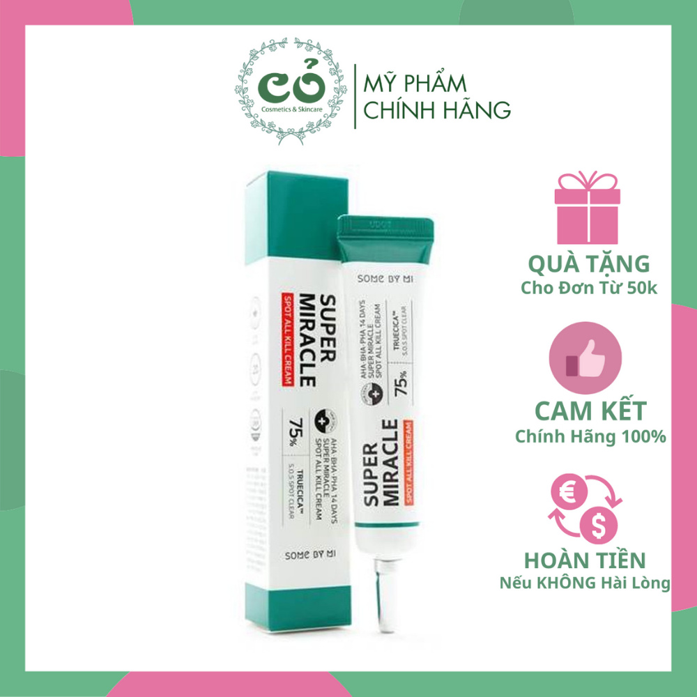 Kem Chấm Mụn Some By Mi Super Miracle Spot All Kill Cream 30ml