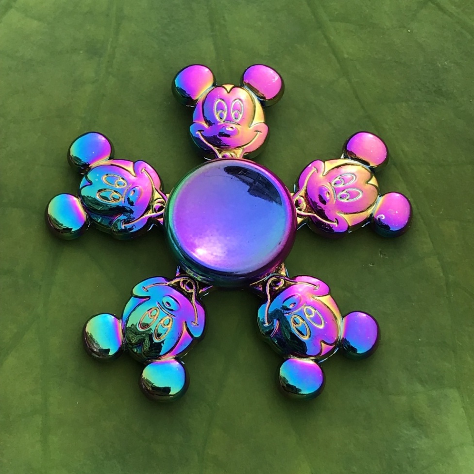 CON QUAY SPINNER TRÒN KIM LOẠI ĐỘI TRƯỞNG MỸ NGƯỜI NHỆN GRADIENT Rubik Kim loại chơi giải trí giá rẻ