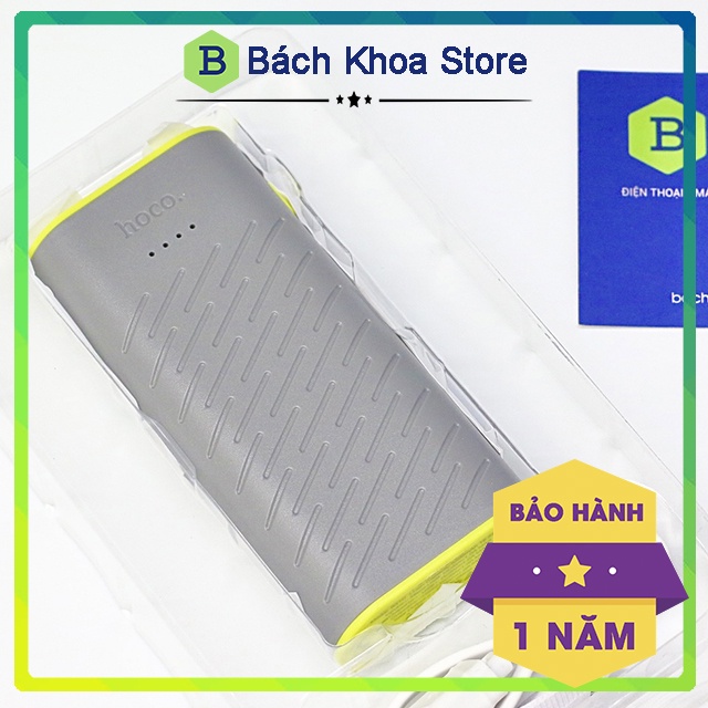Sạc Dự Phòng Hoco B31C chính hãng - Sạc 2 lần, dung lượng 5200mAh 2 Cổng Sạc 1A (Bảo hành 1 năm 1 đổi 1)
