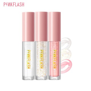 Bóng PINKFLASH C01+S01+S02 Có Độ Bóng Cao Ánh Nhũ UVA/UVB Lâu Trôi Dưỡng Ẩm Cho Môi 3 miếng 60g