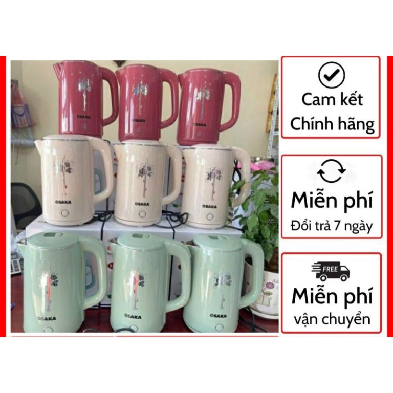 Ấm Siêu Tốc OSAKA Đun Nước saka [Hàng Chính Hãng]