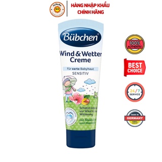 Kem dưỡng da chống nẻ Và dưỡng Ẩm Bübchen Wind Und Wetter Creme 75ml cho trẻ