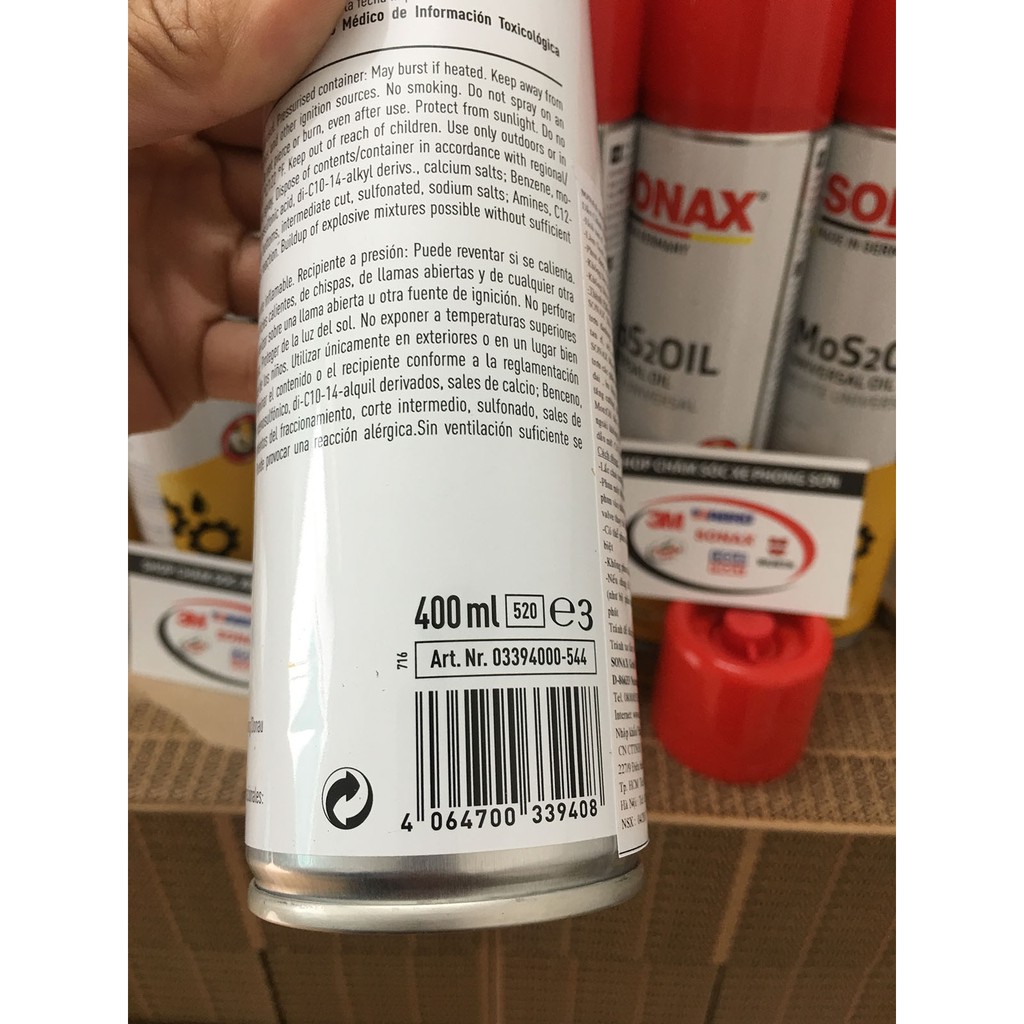 Combo Sonax làm sạch và bảo dưỡng khoang động cơ ô tô Sonax 543200 339400