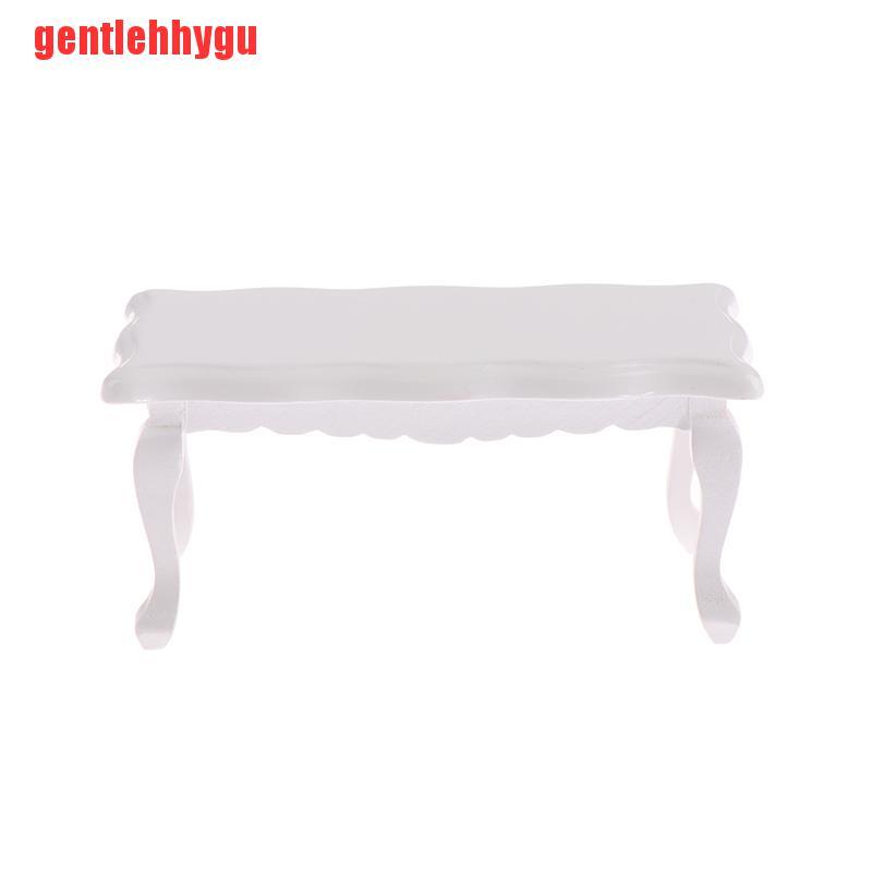 Set 4 Bàn Ghế Gỗ Đồ Chơi Búp Bê Tỉ Lệ 1: 12