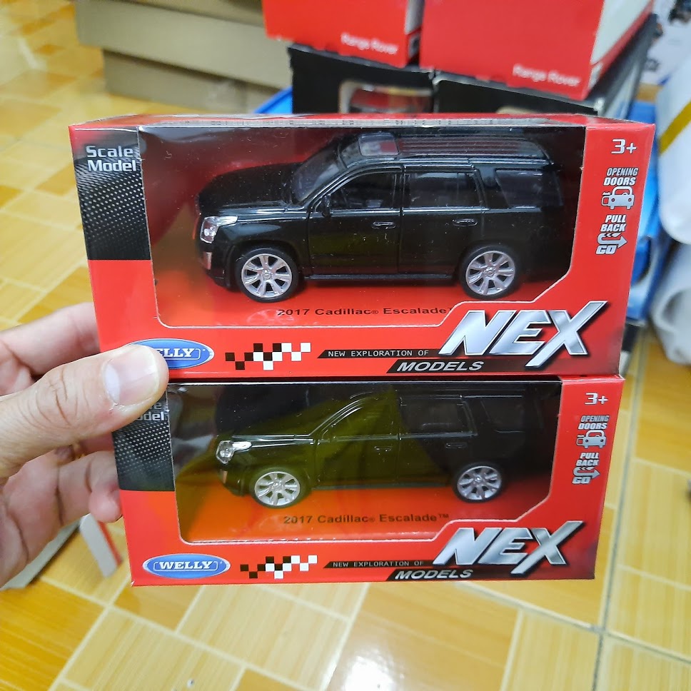 Mô hình xe ô tô mini Cadillac Escalate 1:36 xe bằng kim loại mở được 2 cửa xe đồ chơi trẻ em