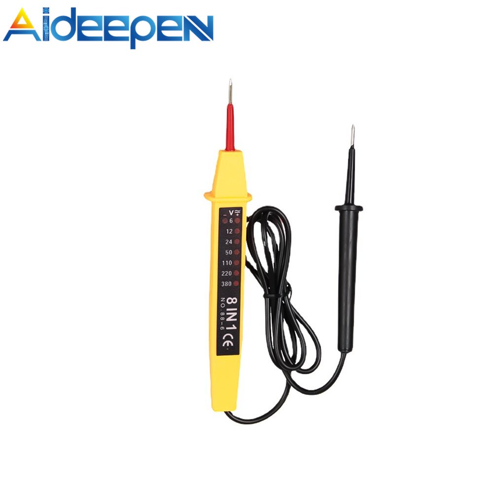AIDEEPEN Electric Circuit Tester 8 in 1 Voltage Tester Probe Pen Continuity Detector Pen Meters Test