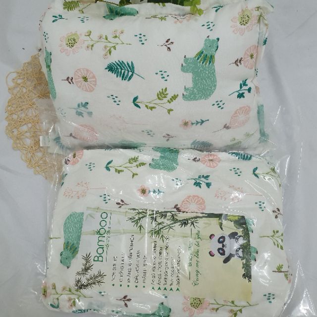 GỐI XÔ SỢI TRE -GỐI COTTON RUỘT BÔNG LÔNG VŨ SIÊU MỀM