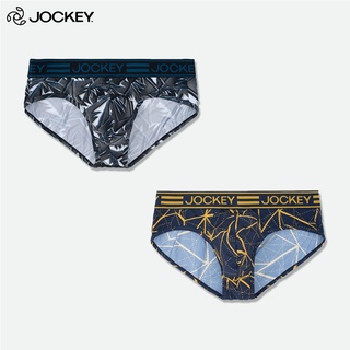 Combo 02 quần lót nam jockey tam giác họa tiết thun lạnh kháng khuẩn - j7386