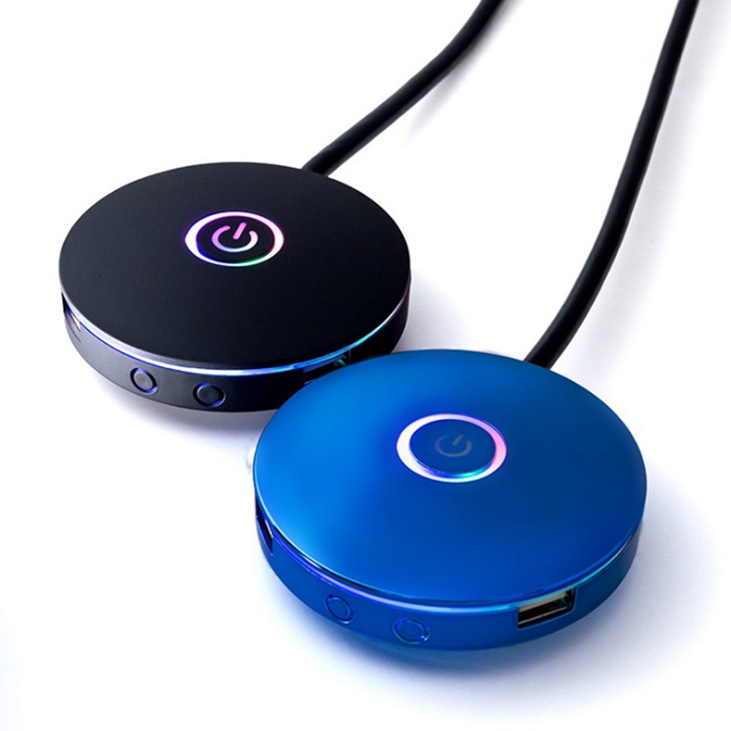 Công tắc máy tính Hiệu ứng ánh sáng RGB Nút chuyển đổi nguồn máy chủ bên ngoài ,) Thích hợp cho quán cà phê Internet ,Homes,Văn phòng ( Đen