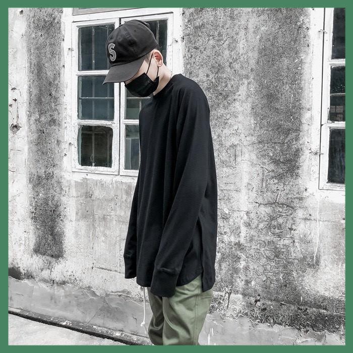 Áo Thun Trơn Dài Tay Xỏ Ngón Long Sleeve Tee Unisex - La mode | BigBuy360 - bigbuy360.vn