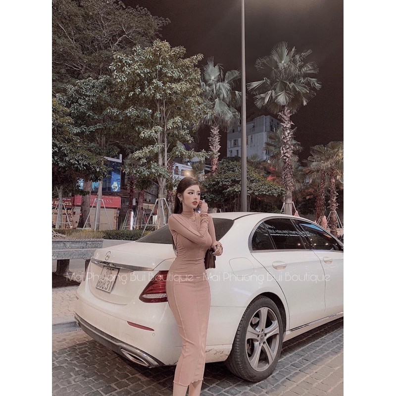 Váy body thun zip dài tay hàng đẹp mpb✌️2 màu ảnh thật | BigBuy360 - bigbuy360.vn