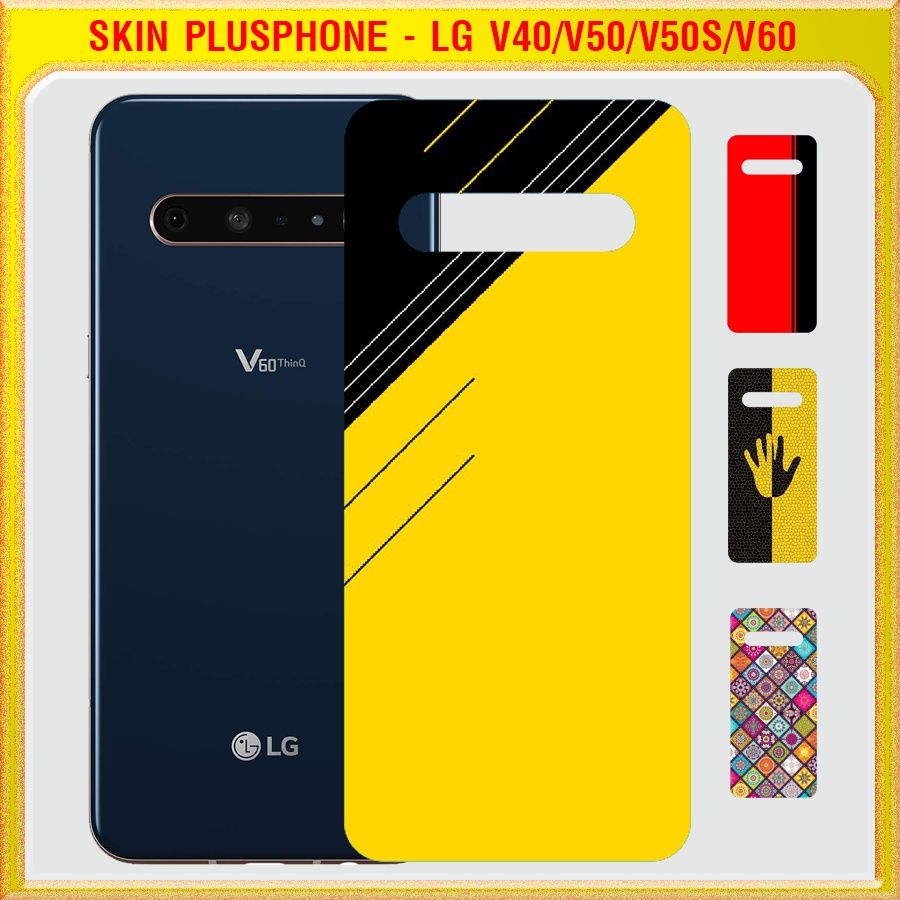 Dán Skin cho điện thoại LG V40, V50, V50s, V60 thinQ in phối màu