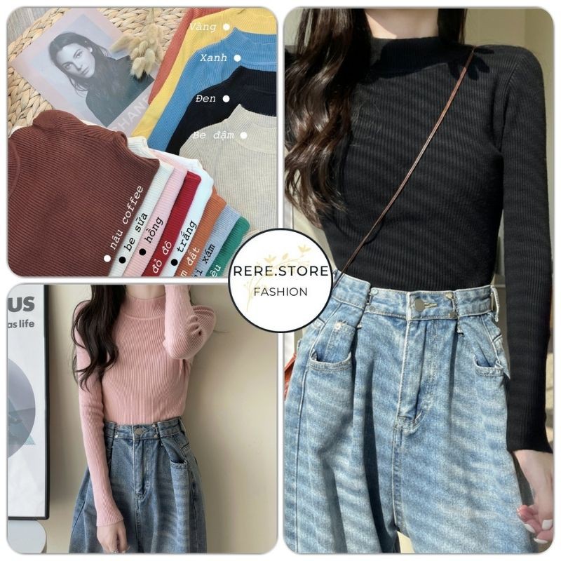 - Áo body trơn dài tay dáng ôm, thiết kế đơn giản, bắt mắt HOT
