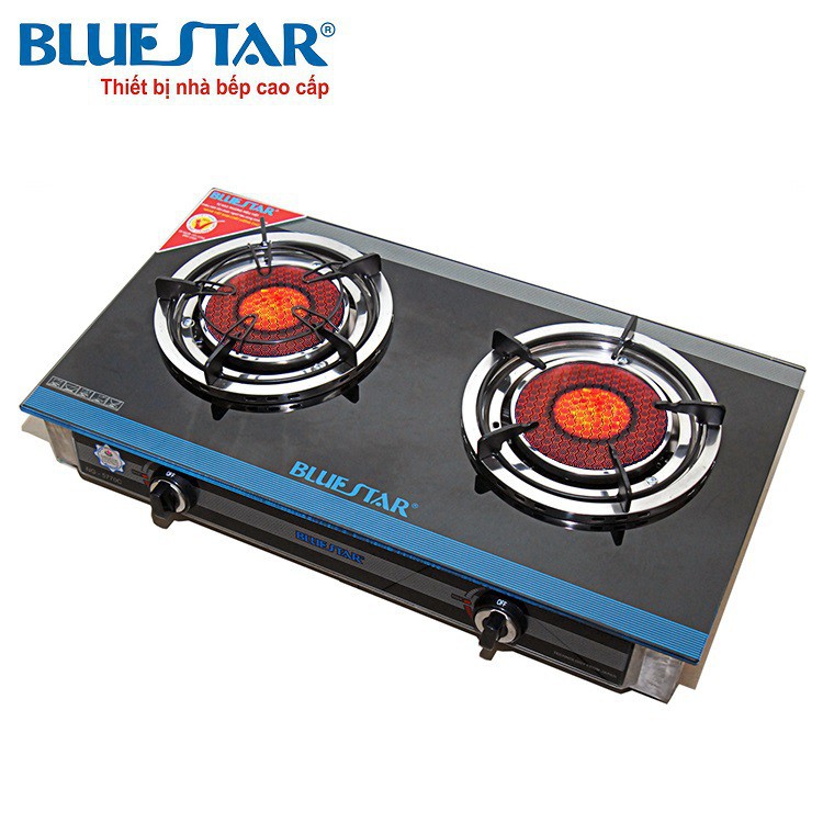 Bếp gas hồng ngoại Bluestar NG-5770C, 2 vòng lửa có pép hâm