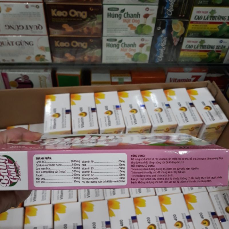 Baby Gold Ăn Ngon giúp bé ăn ngon ngủ tốt, bé thông mình, kích thích bé ăn ngon