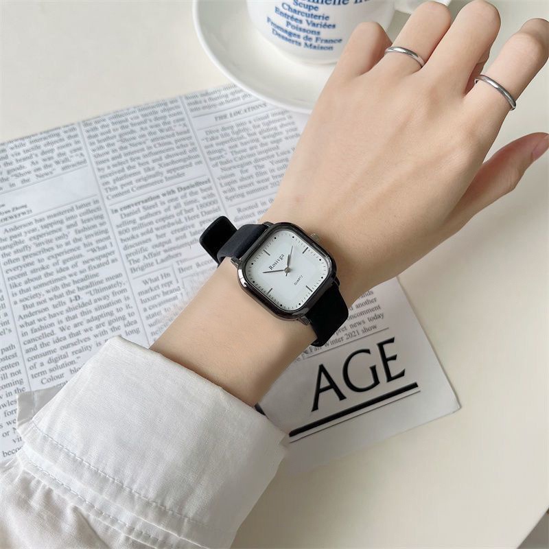 Đồng Hồ Nam Nữ Mặt Vuông Dây Da Hiệu ROSIVGA | BigBuy360 - bigbuy360.vn