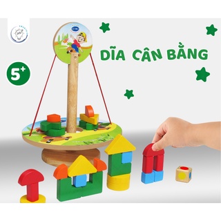 Dĩa cân bằng - Đồ chơi gỗ thông minh