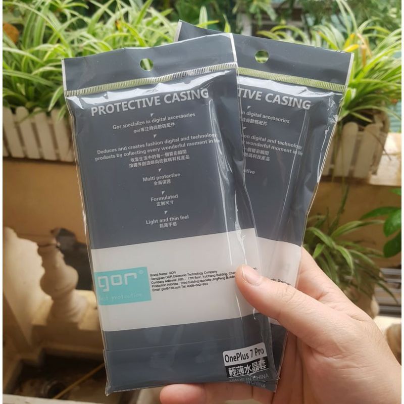 Ốp silicon GOR cho Oneplus 7T/ OnePlus 7 Pro (trong suốt)