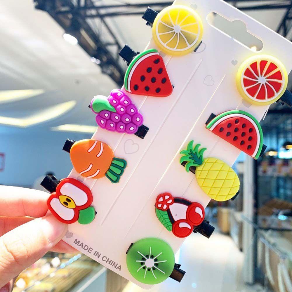 QQMALL Set 10 Kẹp Tóc Hoạt Hình Nàng Tiên Cá Cho Bé