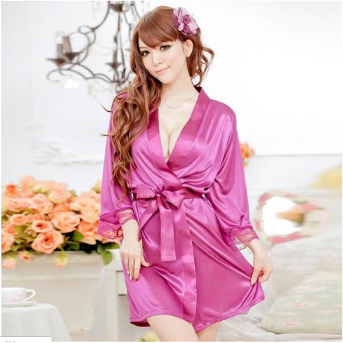 Áo Choàng Ngủ Kimono, Chất Liệu Lụa Satin Rất Mát, Sang Trọng | BigBuy360 - bigbuy360.vn