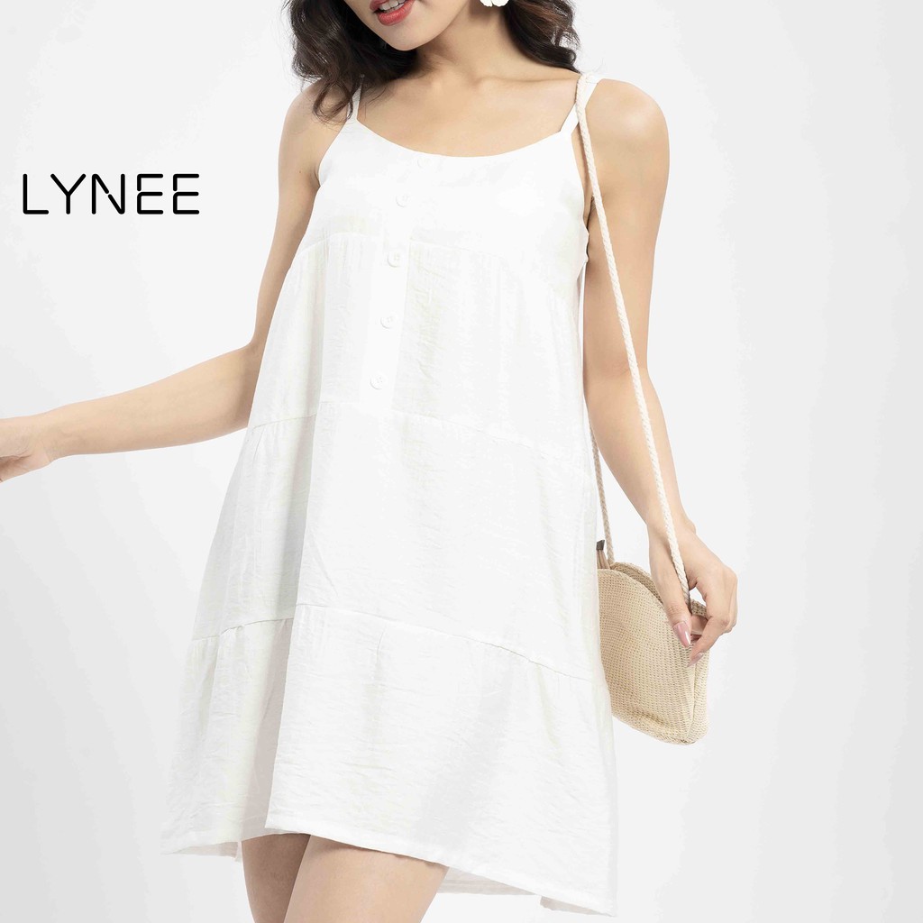 Váy 2 dây LYNEE dáng suông chất liệu mềm mịn