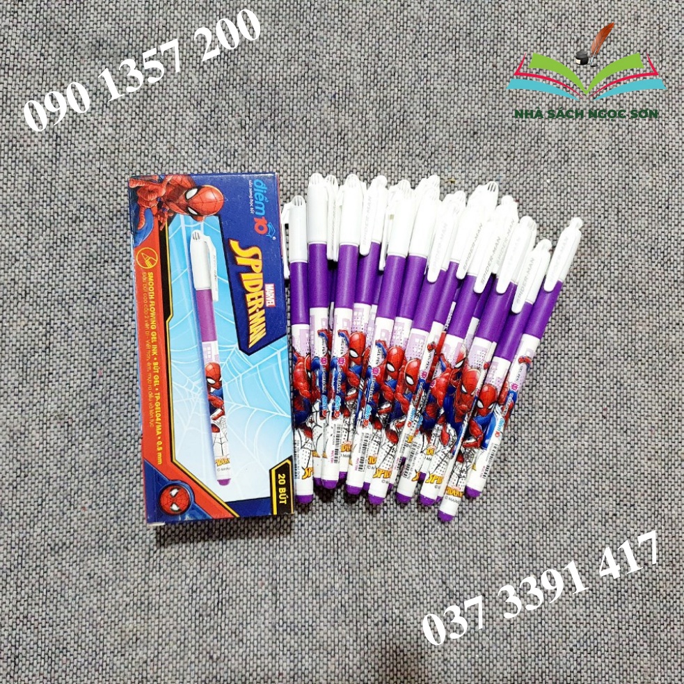 Hộp Bút Tím Thiên Long Gel Điểm 10 TP-GEL04/MA - Bút Nét Đậm Không Tắt Mực