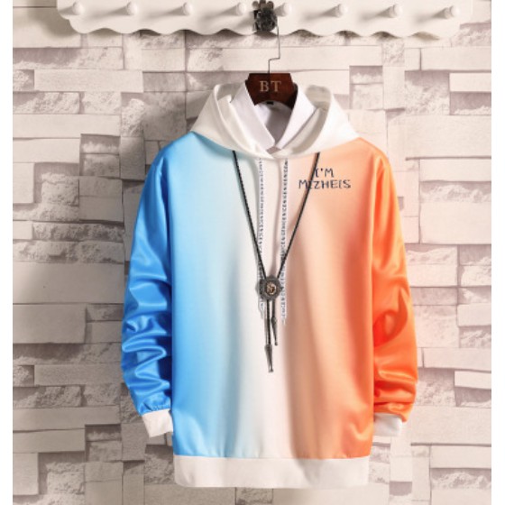 Áo hoodie tay dài màu gradient thời trang kiểu mới cho nam | BigBuy360 - bigbuy360.vn