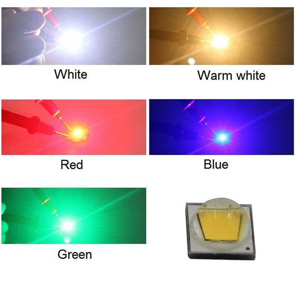 Chip Đèn LED 10W CREE LED 5050 Công Suất Cao Ánh Sáng Trắng / Đỏ / Xanh Lá / Xanh Lá Với Đế 16mm Thay Thế DIY Cho Đèn