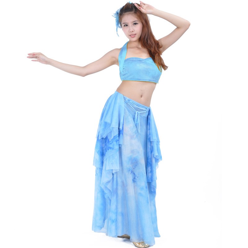 Bộ Trang Phục Múa Bụng Có Tai Nhuộm Màu 13