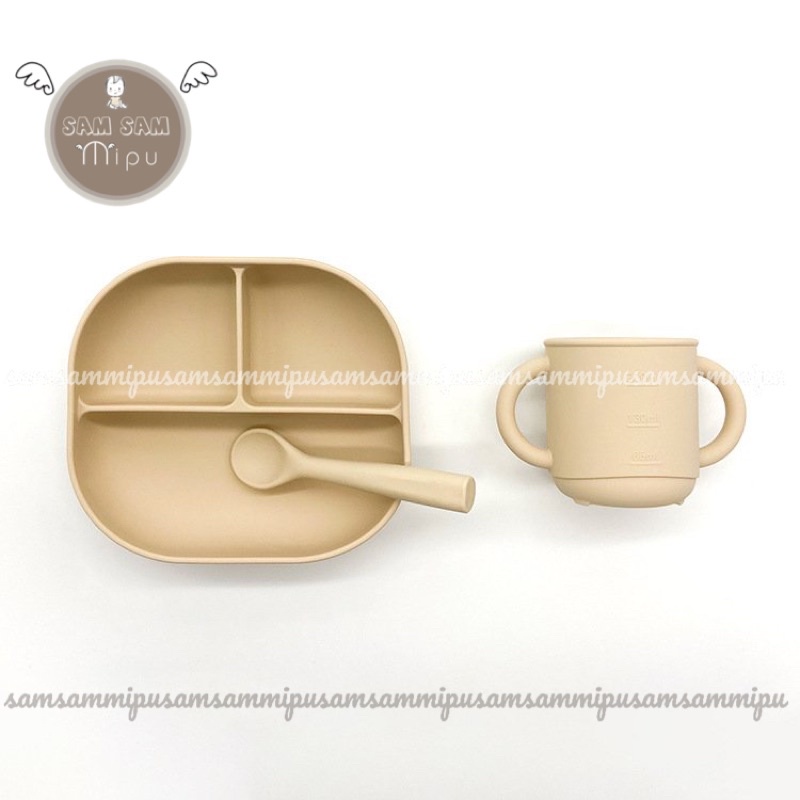 Ảnh Thật Khay Ăn Dặm Silicon Hình Vuông 3 Ngăn BPA Free Cấp Thực Phẩm Cao Cấp Chịu Nhiệt - Shop Mẹ Sam
